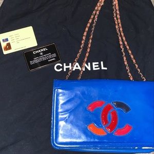 Chanel Lipstick Flap Bag Patent Vinyl small